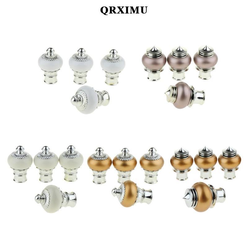 [แกะสงศโสดนขคคคเััััคคคอคอ combedสเดิม] 4ชิ้น28มม ภายใน เป็น ผ้าม่านหน้าต่าง Rod End Drapery POLE Ra