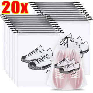 ถุงใส่รองเท้าสำหรับเดินทางแบบกันน้ำ / กระเป๋าเก็บของแบบพกพาพ…