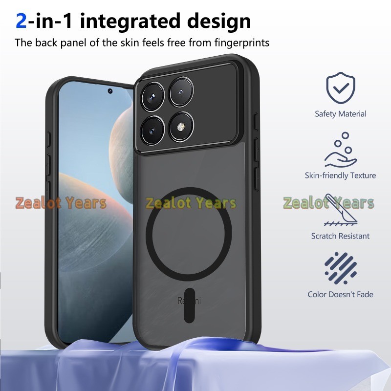 สําหรับ Xiaomi POCO F8 Pro 5G F8Pro กรณี Matte Frosted Clear เคสโทรศัพท์ฝาครอบแม่เหล็ก - รูปที่ 5