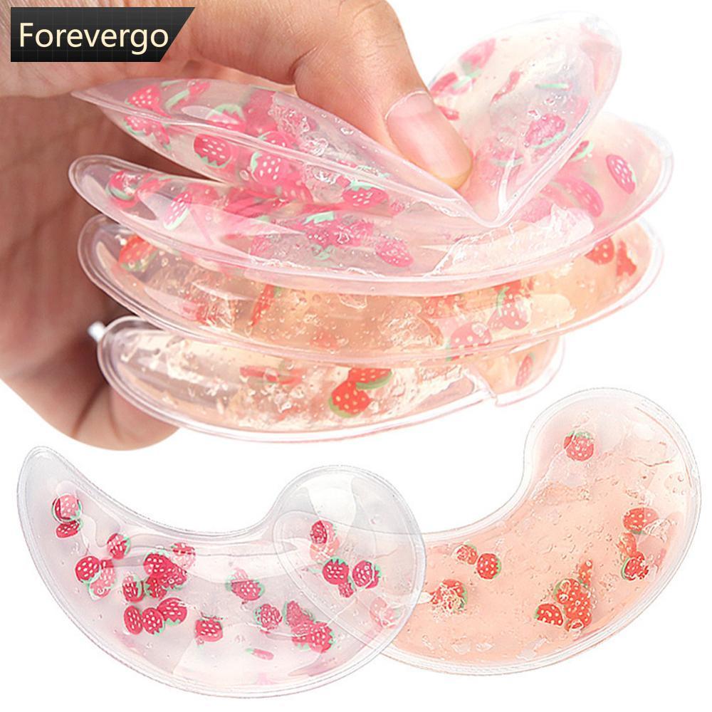 FVG 2pcs Cooling Gel Eye Pads Reusable Gel Eye Bag Patch Hot Cold Eye Patch Gel Eye Ice Pack