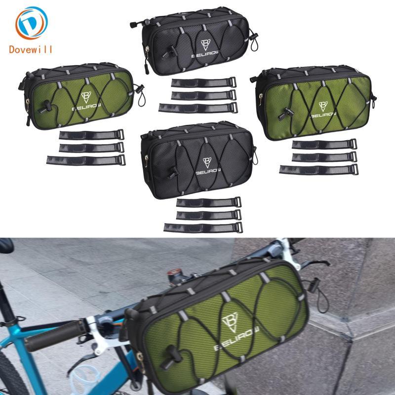 Dovewill กระเป๋าหน้าจักรายานพับได้ สะท้อนแสง ขนาดกะทัดรัด ใช้งานสะดวกสำหรับการปั่นจักรยานและเก็บของได้มาก