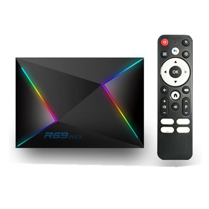 R69 PLUS Set-Top Box 4GB/64Gb Quanzhi H728 Android 14.0 wifi6 Gigabit Dual Band tvbox