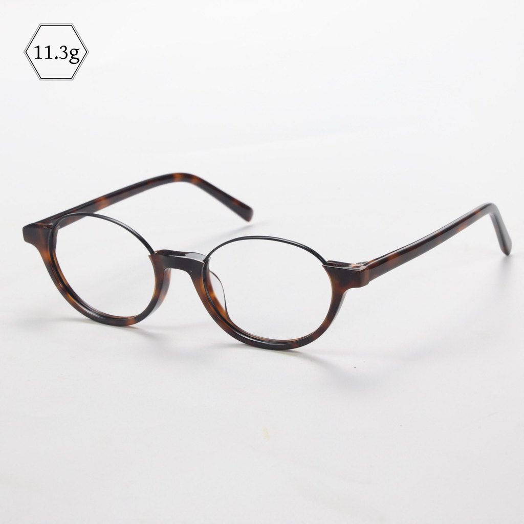 แว่นตาไทเทเนียมบริสุทธิ์ สำหรับสุภาพสตรี ป้องกันแสงสีฟ้า ออกแบบย้อนยุค - รูปที่ 2