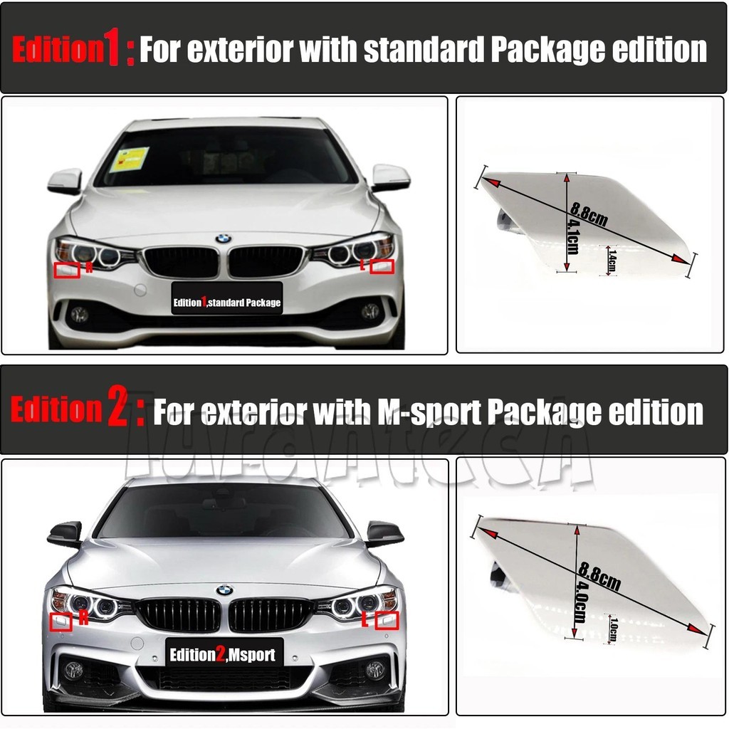 ฝาครอบเครื่องซักผ้าไฟหน้าสําหรับ 13-21 BMW 4 F32 Coupe F33 Convertible F36 Gran Fit 418 420 423 425 