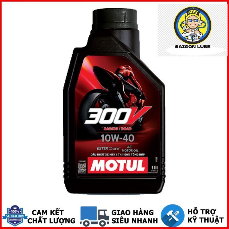 MOTUL 300V FACTORY LINE 10W40 น้ํามัน (แสตมป์ 1 ชั้น)