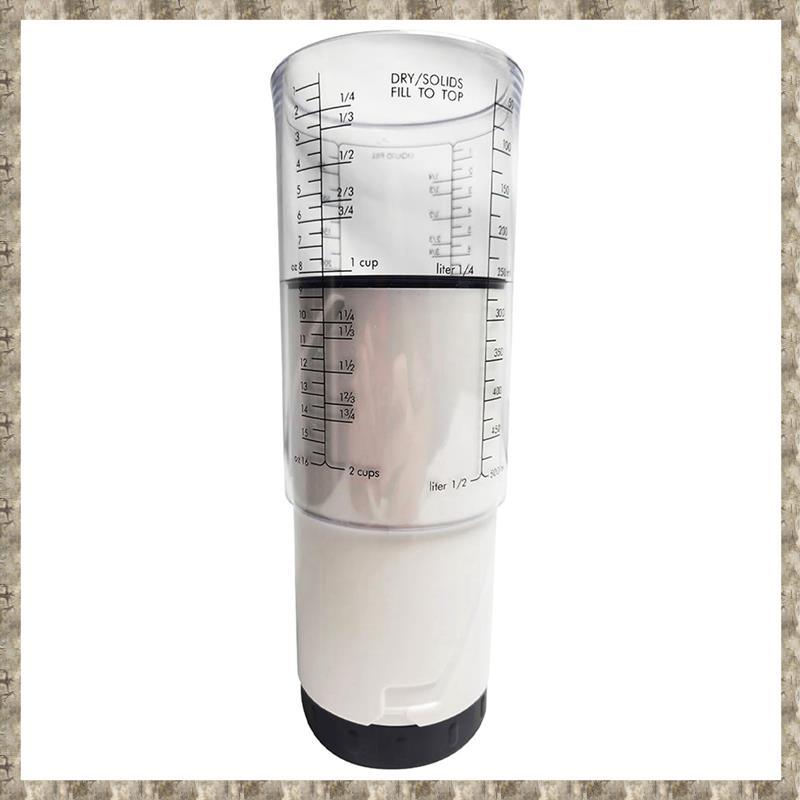 [zv0lma8i] ถ้วยตวงแบบปรับได้ 1/8 ถึง 2 ถ้วย Plunger เครื่องมืออบโดยไม่ต้องเสีย