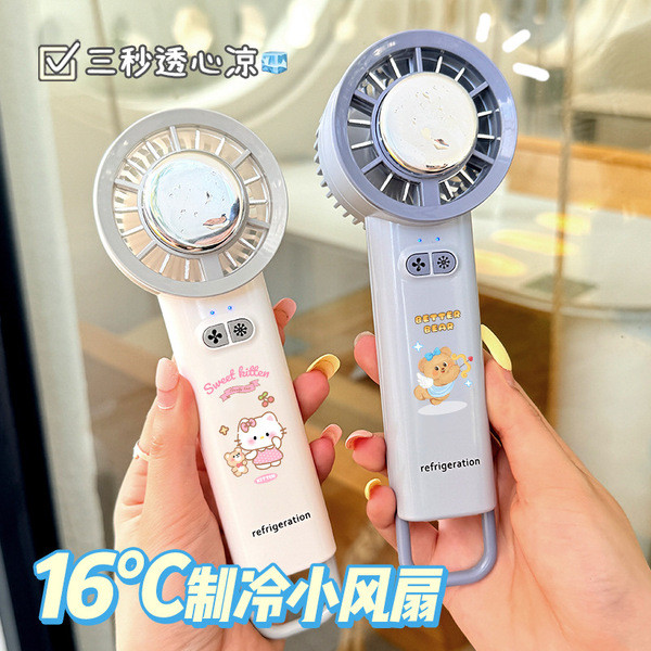 jisulife พัดลม พัดลม usb 2025 เครื่องทําความเย็นแบบใช้มือถือสไตล์ใหม่พัดลมขนาดเล็กชาร์จเซมิคอนดักเตอ