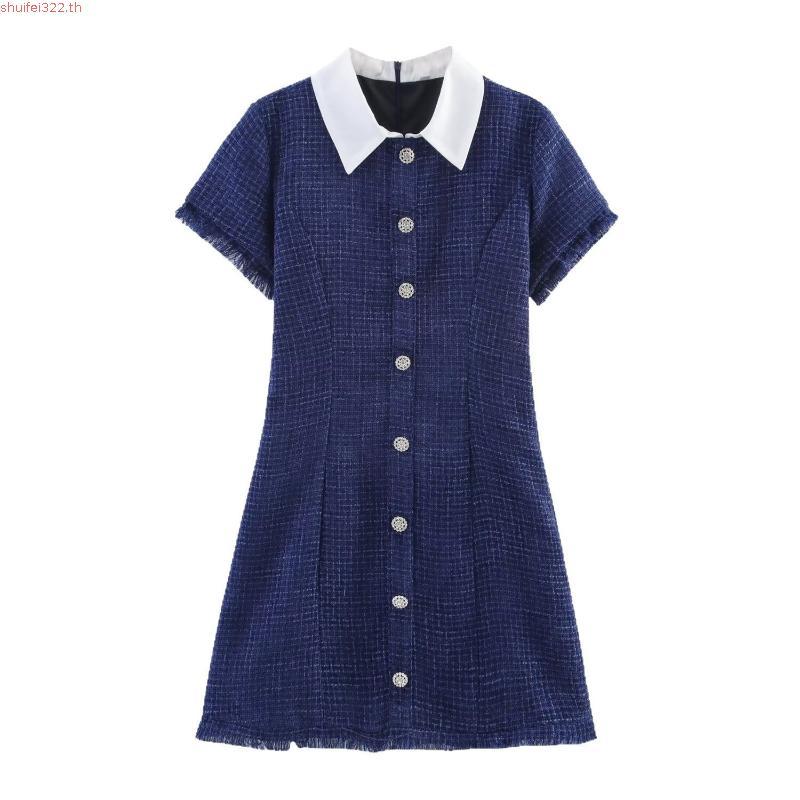 ซื้อ2ลดเพิ่ม100.-🔥 Pinky.Dressy PNK017 Alice Dress✨ เดรสคอปก แขนสั้น แขนตุ๊กตา เรียบหรู เดรสทำงาน