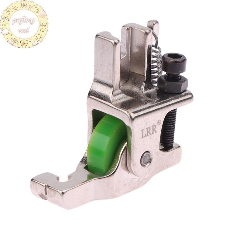 PURED 1 PC ลูกกลิ้งเหล็กที่มองไม่เห็นซิป Presser เท้า S518L/T168 พร้อมลูกกลิ้งล้อสําหรับอุตสาหกรรม L