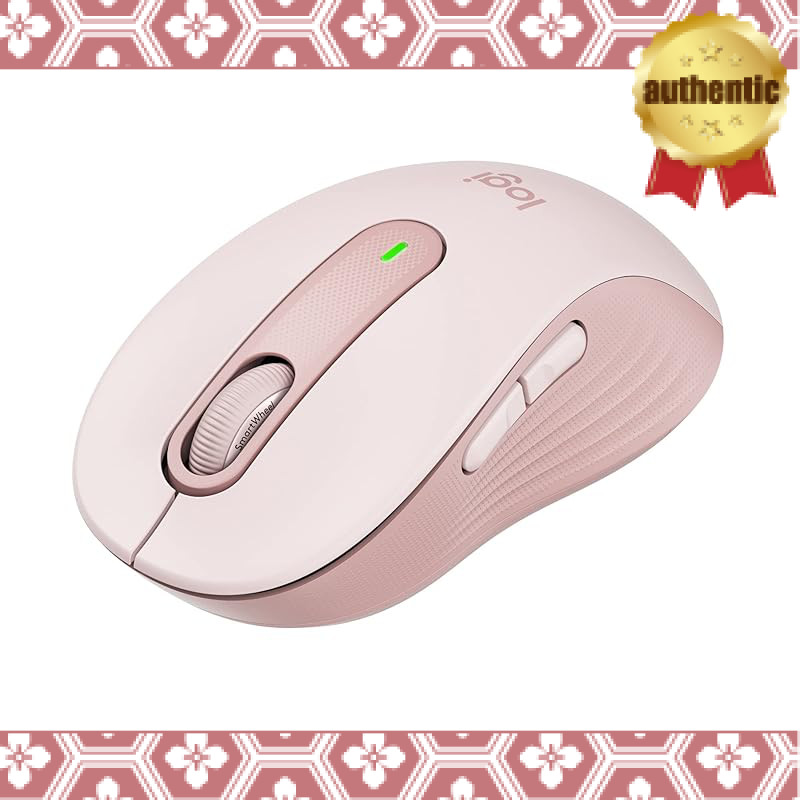 Logitech Signature M650LRO L Wireless Mouse Silent Bluetooth Large Rose for people with larger hands