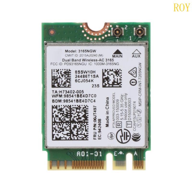 ROY 3165 3165NGW การ์ด WiFi Dual Band 802 11ac Wireless-AC NGFF สําหรับ M 2 ปรับ