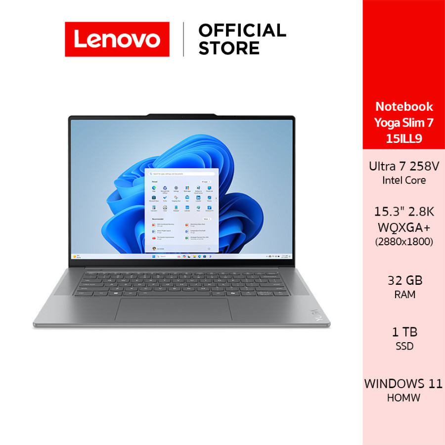[ผ่อน 0%]Lenovo Yoga Slim 7 15ILL9 Aura Edition(83HM0012TA) Notebook Intel Ultra 7 258V 15.3 WQXGA+ 