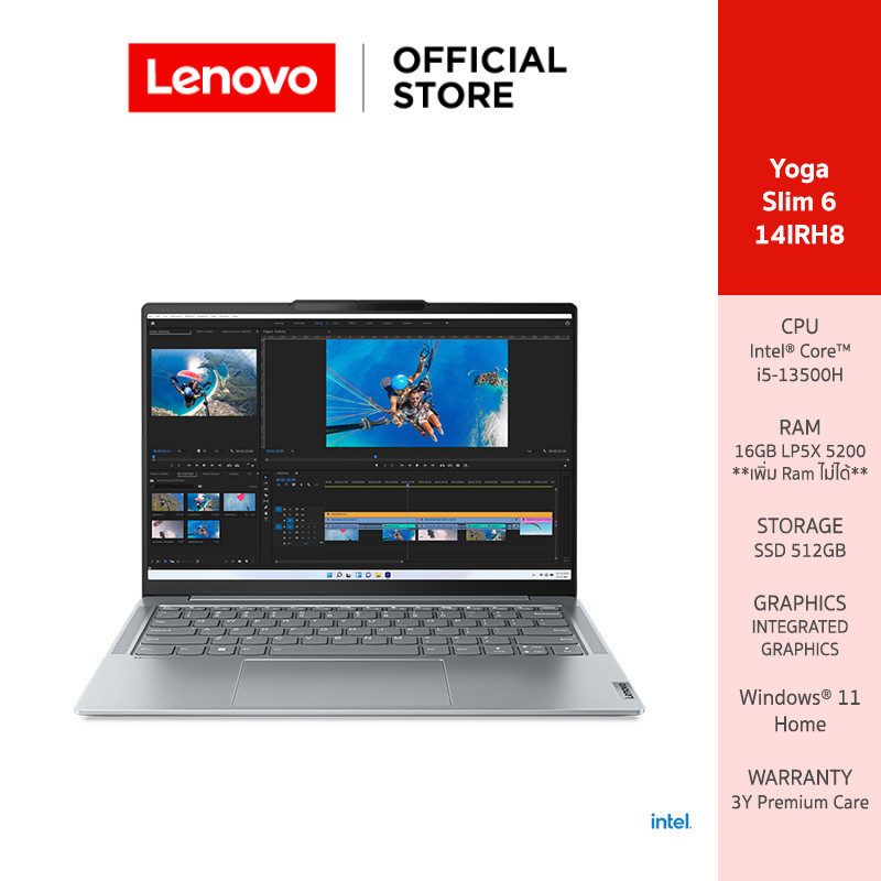LENOVO YOGA SLIM 6 14IRH8(83E0004RTA)NOTEBOOK INTEL I5-13500H 16GB SSD 512GB 14 WUXGA OLED