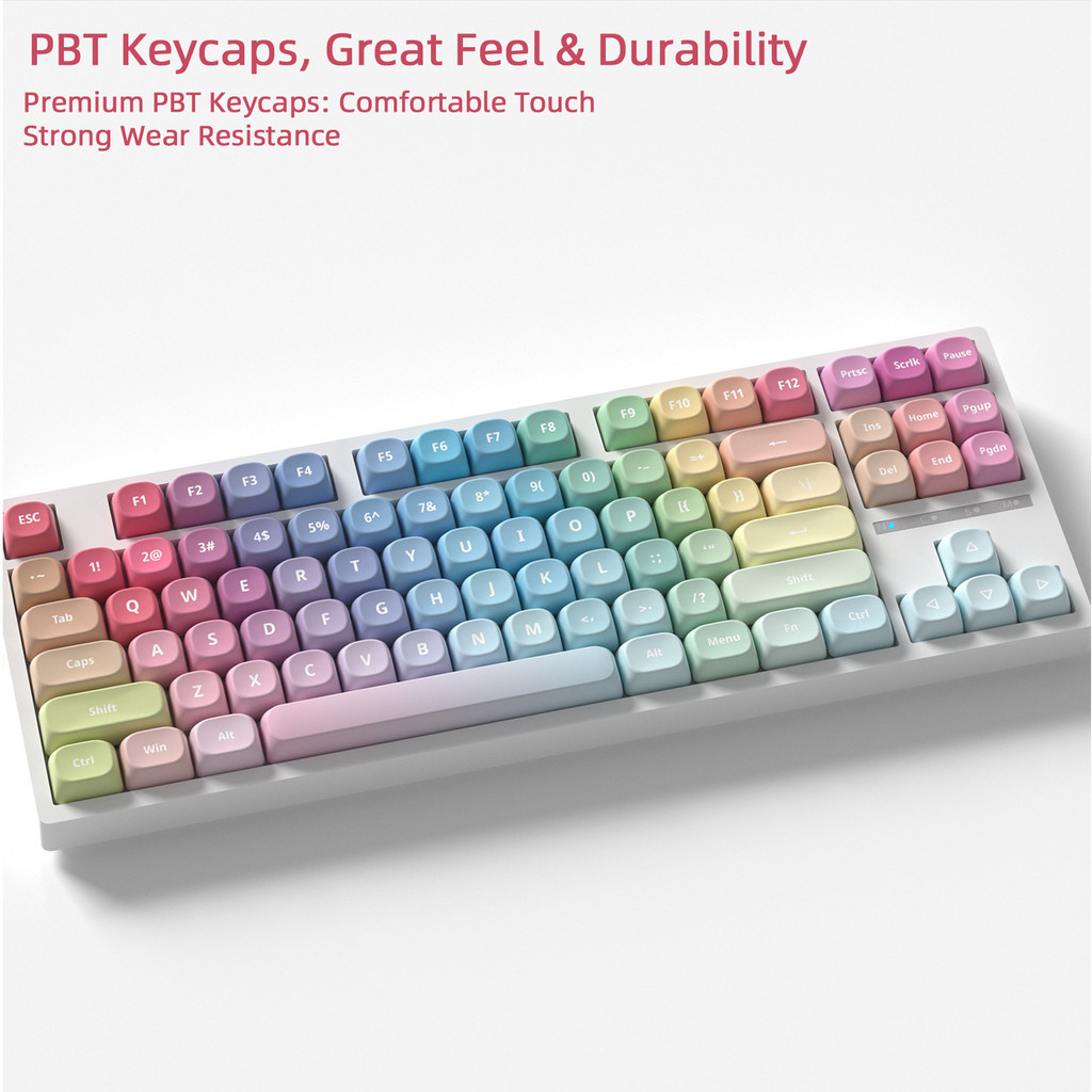 ชุดปุ่มกด PBT สี 121-คีย์ MOA รอบสูงน่ารักปรับให้เข้ากับ 60-108 พร้อมคีย์บอร์ดแบบกลไก ราคา ถูกที่สุด ดีลบีเคเค แกลเลอรีภาพที่ 4