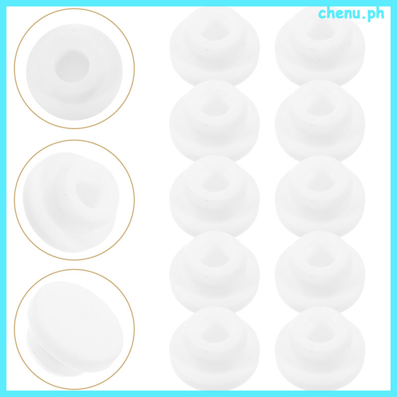 10pcs Overflow ท่อระบายน้ําสําหรับห้องน้ําอ่างล้างจานและอ่างล้างหน้ารอบ Sink Overflow หมวกอ่างล้างหน