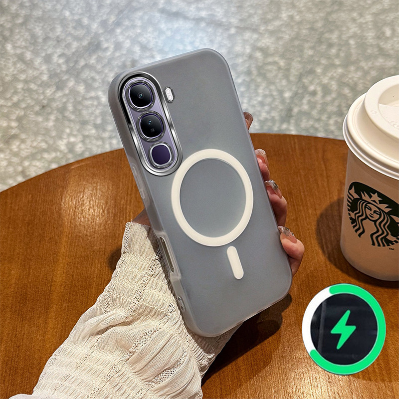 เหมาะสําหรับ VIVO Y31 5G 2025 Y21D 4G เคสโทรศัพท์สีใหม่เยลลี่กรณีแม่เหล็กไร้สาย frosted กรณี 032