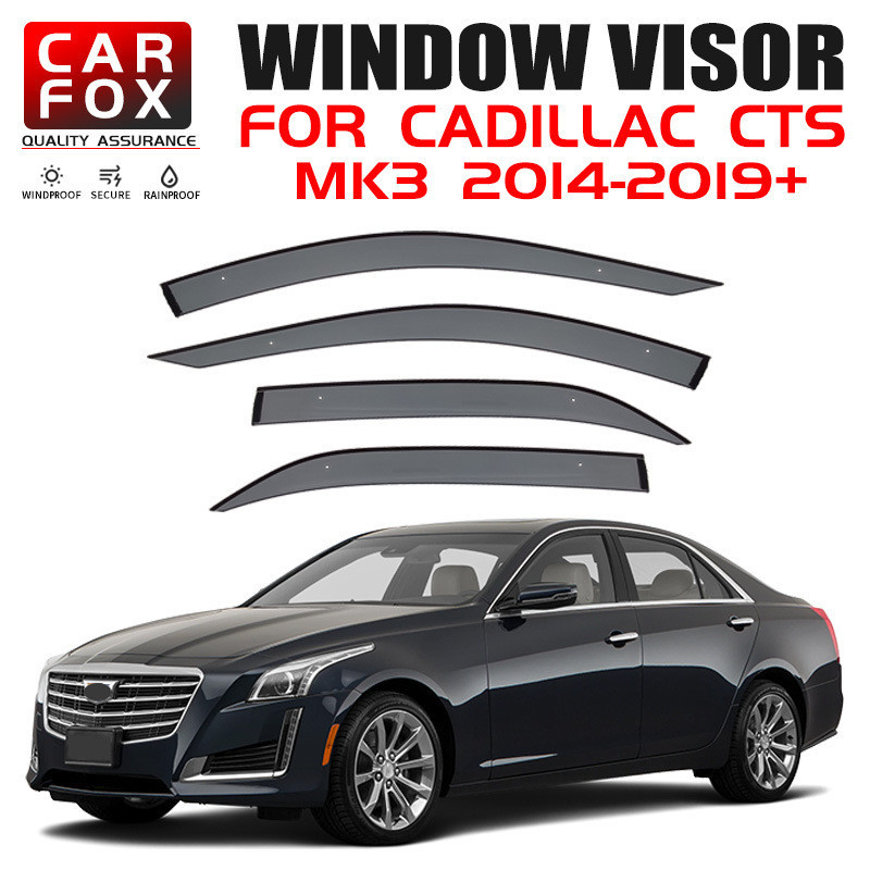 เหมาะสําหรับ CADILLAC CTS กันฝน คิ้ว CADILLAC CTS หน้าต่าง visor Factory คลังสินค้าพร้อม
