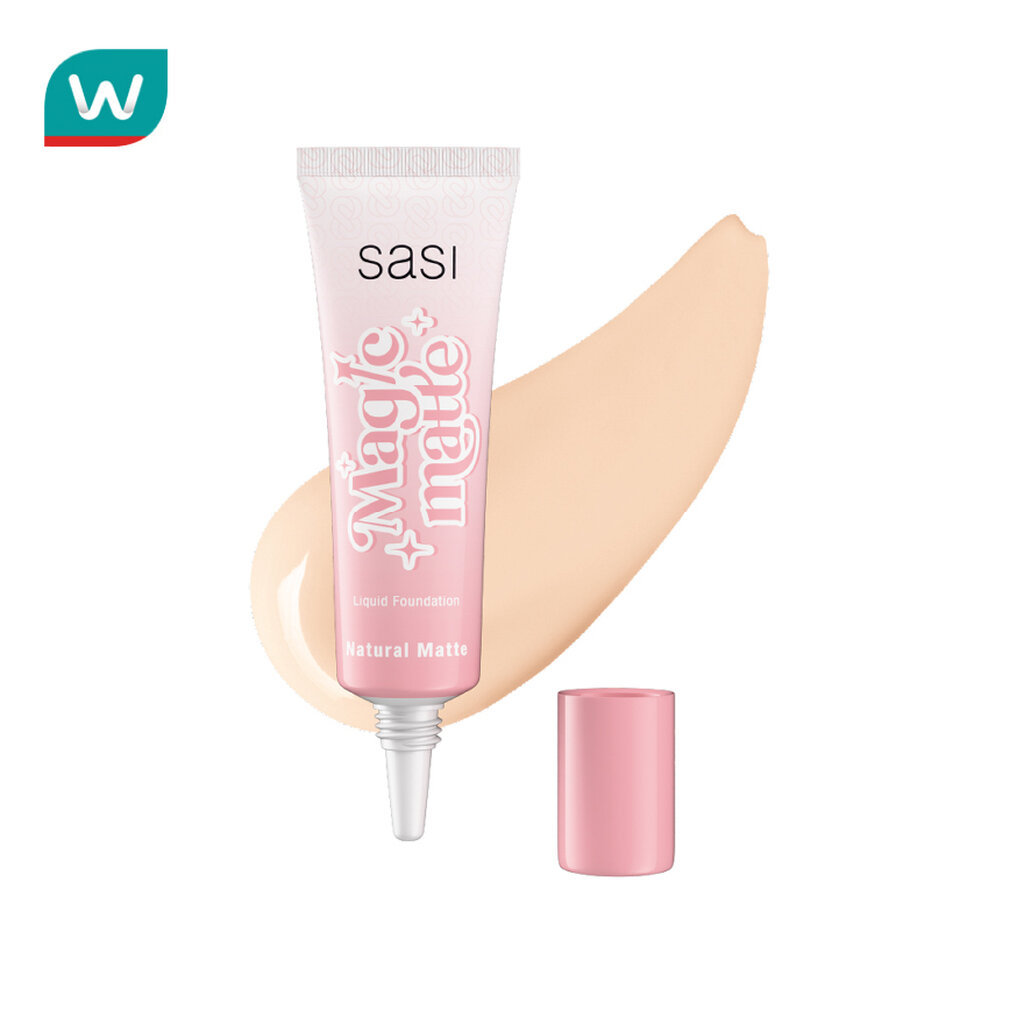Sasi ศศิ เมจิก แมท ลิควิด ฟาวน์เดชั่น 15มล. 20 ไอวอรี่
