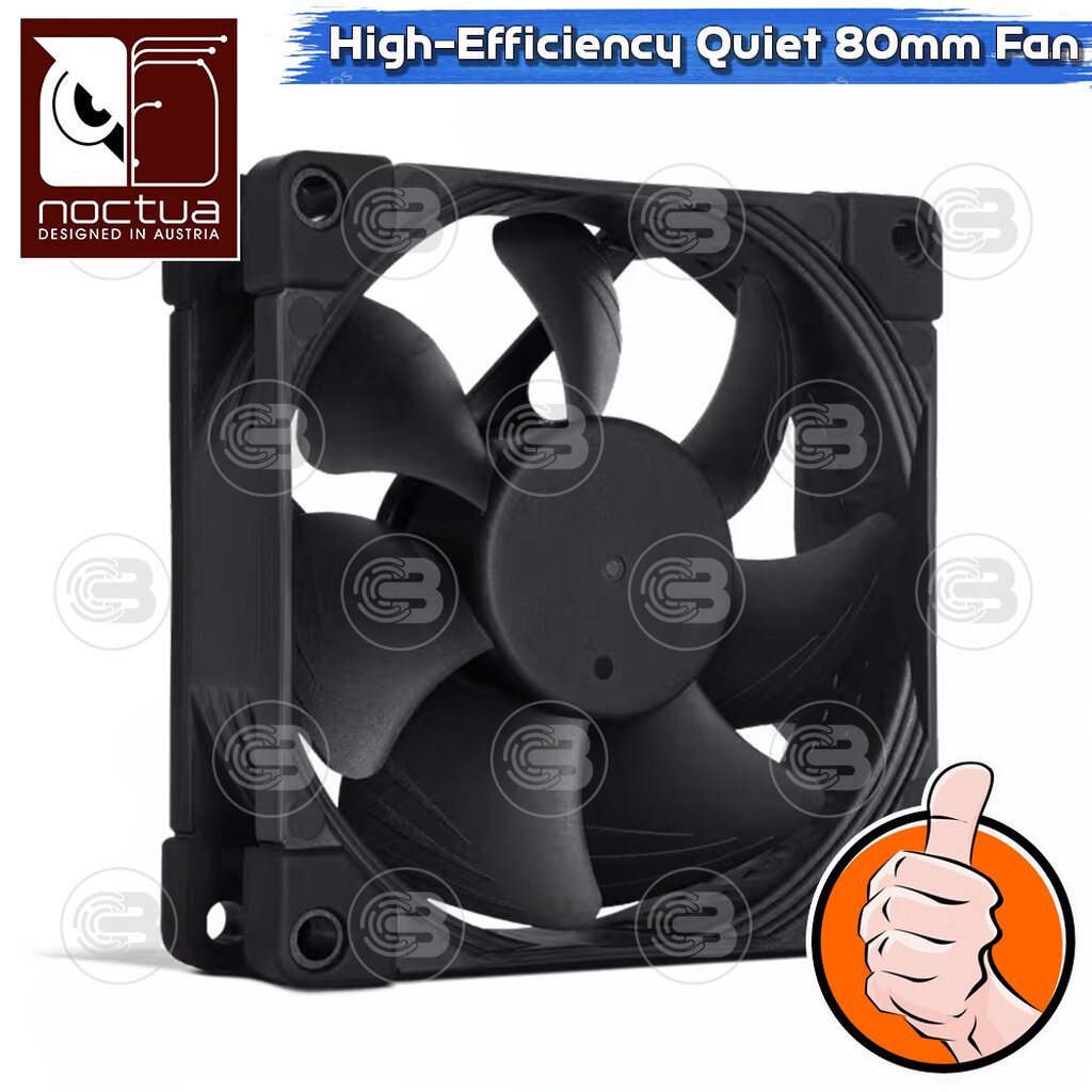[CoolBlasterThai] NOCTUA NF-A8 PWM chromax.black.swap PC Fan Case (size 80 mm.) ประกัน 6 ปี