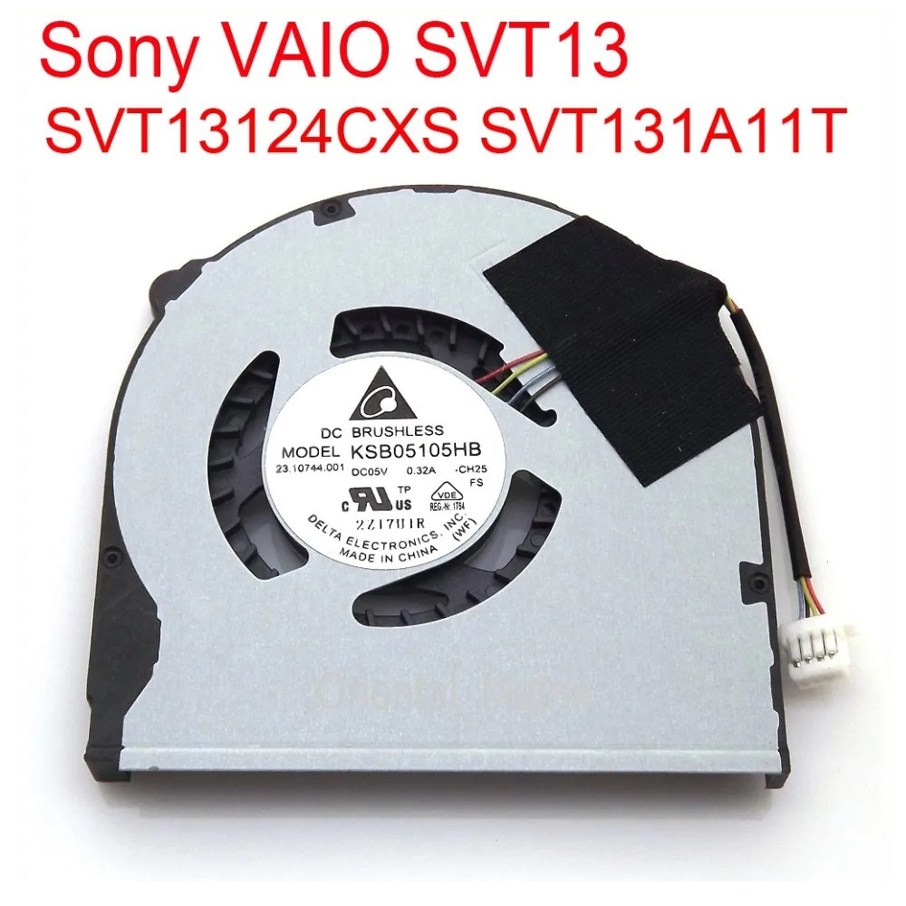 ใหม่ KSB05105HB-CH25 DC5V 0.32A สําหรับ Sony VAIO SVT13 SVT131A11T SVT13124CXS CPU Cooler พัดลมระบาย
