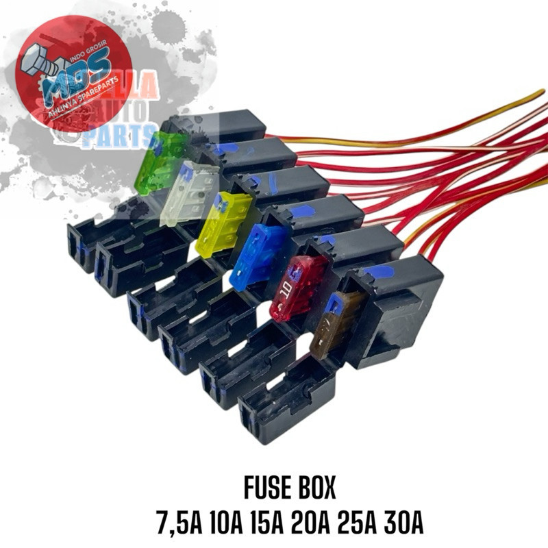 WHOLESALE STORE FUSE BOX HOUSE FUSE TANCEP + FUSE 7.5A 10A 15A 20A 25A 30A UNIVERSAL MOTORCYCLE CAR