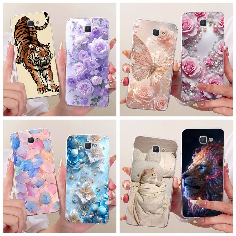 Clear สําหรับ Samsung J5 Prime G570F G570Y G570M สําหรับ Samsung Galaxy J5 Prime กรณีแฟชั่นผีเสื้อตล