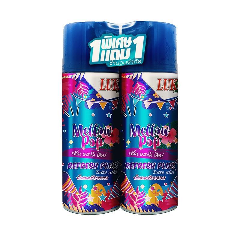 Luko สเปรย์รีเฟลชพลัส 300 มล. กลิ่น เมลโล่ ป๊อป (1แถม1)