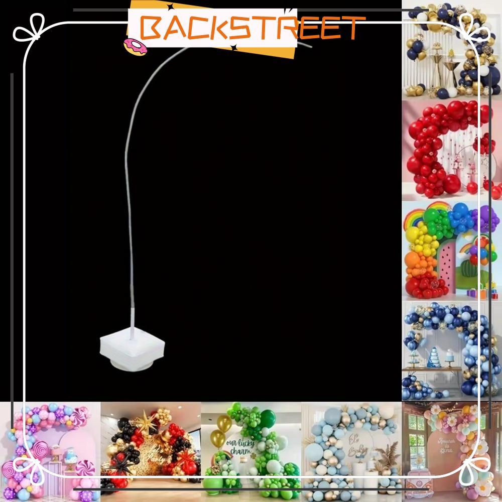 BACKSTAGE บอลลูนคอลัมน์วงเล็บ,2.5M/8.2ft ปรับบอลลูน Arch Kit,ทนทานฟรีดัดบอลลูน Arch Stand Baby Showe