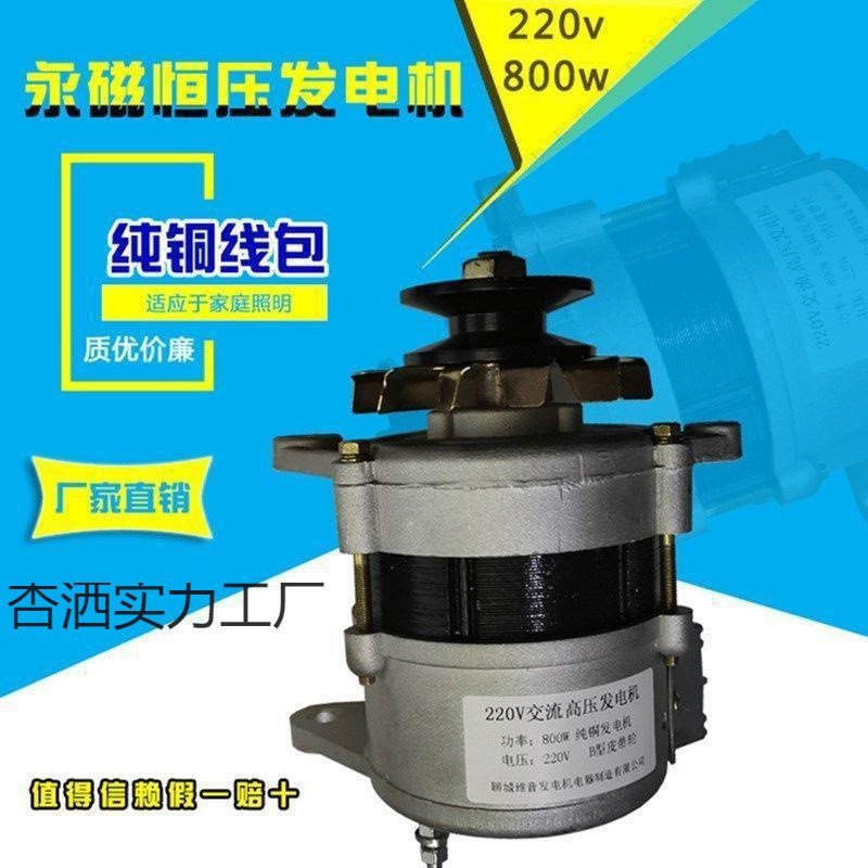 Brush Mail Bag ลวดทองแดงในครัวเรือน AC แม่เหล็กถาวรเครื่องกําเนิดไฟฟ้าความถี่สูงบริสุทธิ์แรงดันคงที่