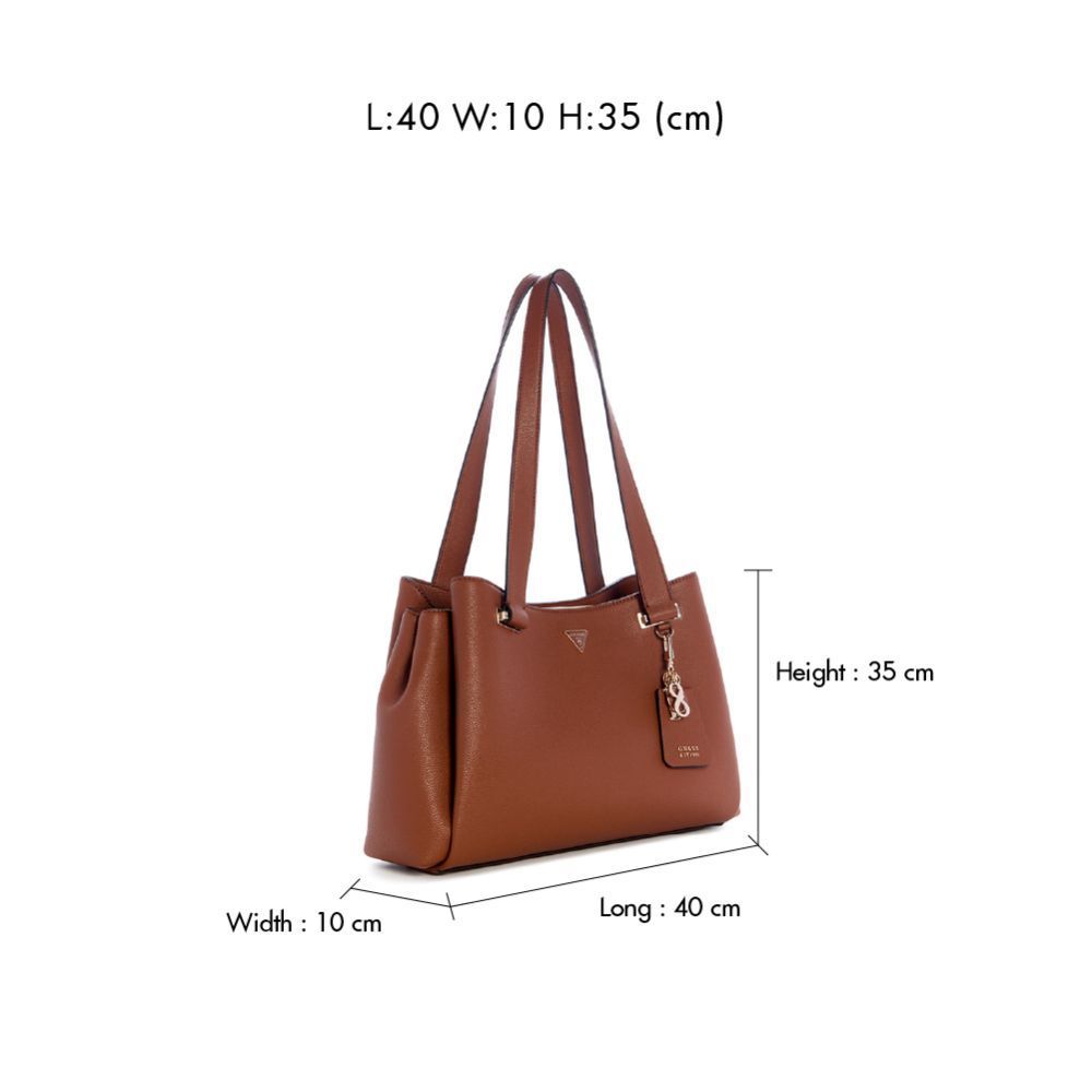กระเป๋า Guess รุ่น BG966422 EVIE GIRLFRIEND CARRYALL สีน้ำตาล - รูปที่ 3