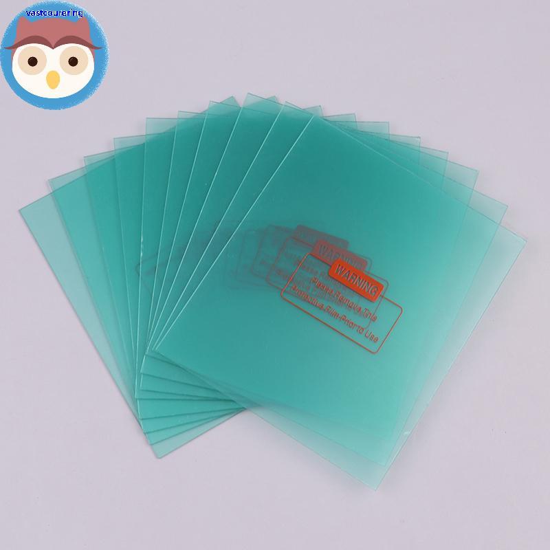 Vast หน้ากากเชื่อมปกป้องเลนส์ด้านหน้าด้านในเลนส์ 5 ชิ้น EN166 ANSI CSA AS/NZS สําหรับหมวกกันน็อคเชื่