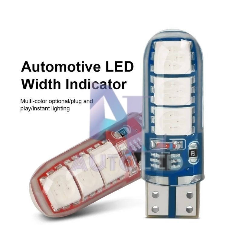 T10 ไฟ Dusk T10 ไฟ Led City กระพริบ 6 Smd