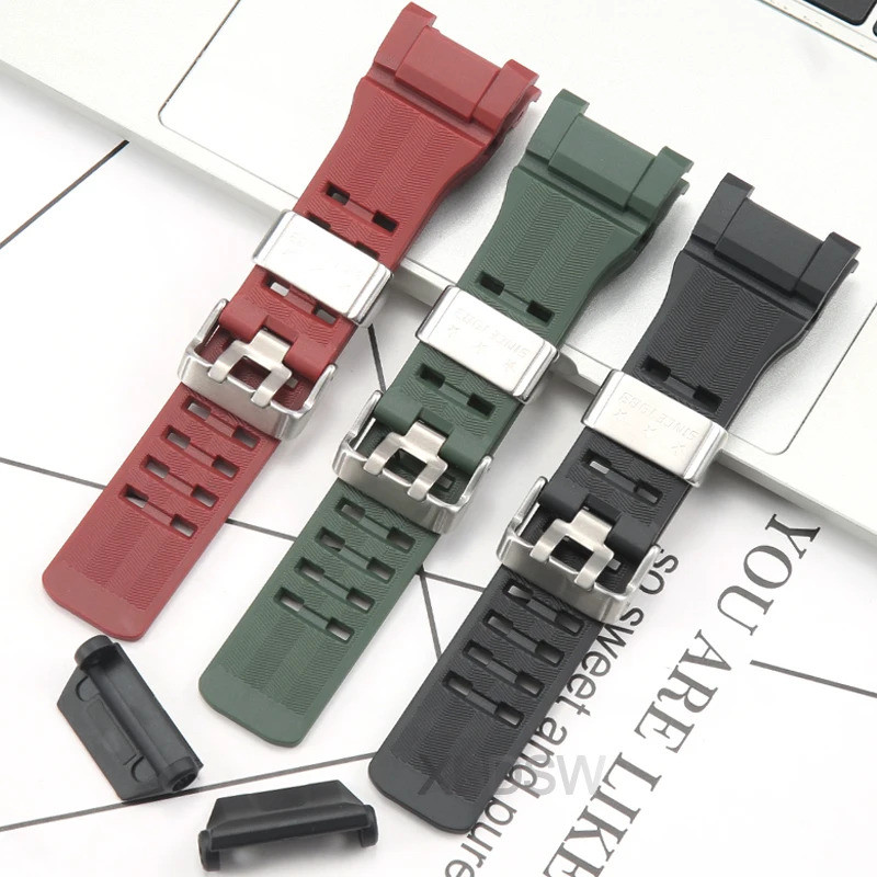 GWG-B1000 สายนาฬิกาสําหรับ Casio G-Shock GWG-B1000EC-1AJF Master of G Series MUDMASTER สายนาฬิกาสร้อ