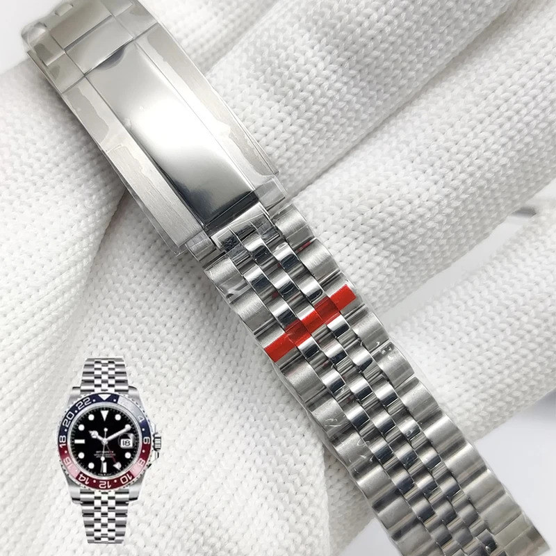 Jubilee สายนาฬิกาสําหรับ Rolex Sub GMT Yacht Daytona 20 มม.สายคล้องคอนาฬิกาหรูหรา Mod อะไหล่เปลี่ยนอ