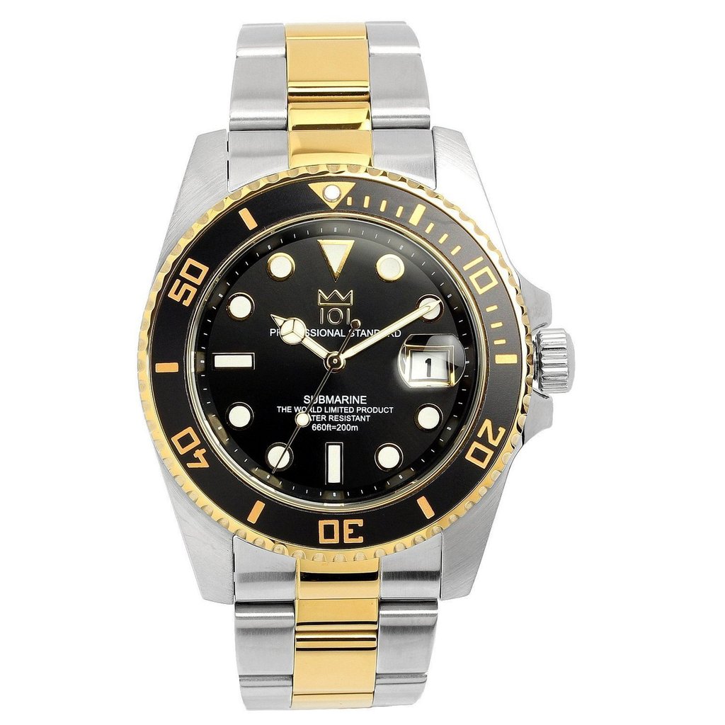 [HYAKUICHI 101] 1st Hyakuichi Quartz Divers Watch with Date Display, 20 ATM Water Resistance, Wristw