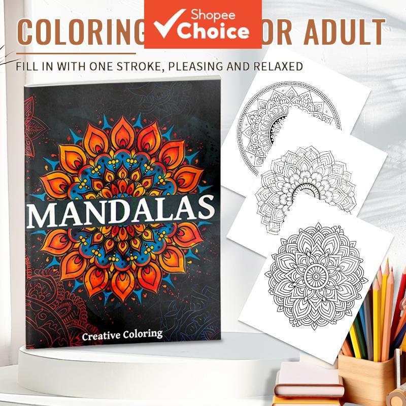 1PC STRESS RELIEF EDUCATIONAL COLORING BOOK EXQUISITE PATTERN SKETCHPAD PAINTING BOOK
