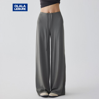 OLALA กางเกงโยคะแอร์แอคทีฟ ขากว้างเอวสูง สบายๆสำหรับออกกำลัง…