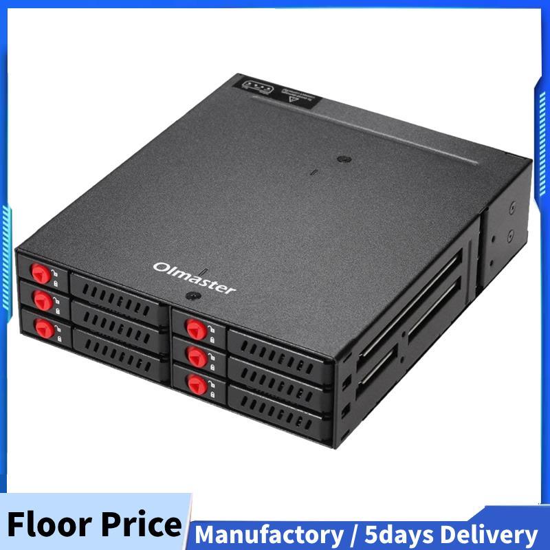 6-Bay 2.5 นิ้ว SSD HDD Enclosure Mobile Rack/Enclosure Hard Disk Enclosure Rack Data Storage สําหรับ