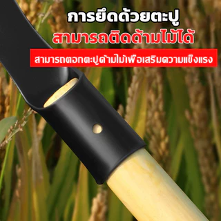 เคียว ใบมีดโค้ง เคียวเหล็กแมงกานีส มีดหวดหญ้า พร้อมด้ามจับ มีดขอ รุ่นงานหนัก พร้า เคียวข้าว ส่งจากไทย