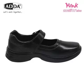 ADDA WINK รองเท้านักเรียน รองเท้าหนังดำ เด็กผู้หญิง รุ่น 41T01 (ไซส์ 30 - 43)