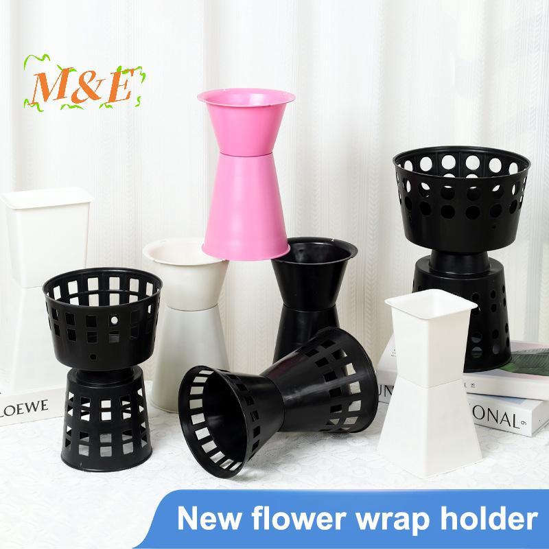 [M&E] 1 ชิ้น Fixed Liner สําหรับการจัดดอกไม้ยึดขาตั้ง Paing วัสดุฐานดอกไม้ประดิษฐ์ช่อดอกไม้ด้านล่างพลาสติกสด [ใหม่]
