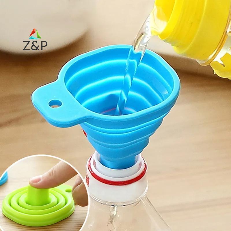 Z & P ซิลิโคนพับช่องทาง 1/3 ชิ้น พกพา สําหรับเบียร์/น้ํามัน เครื่องมือครัว