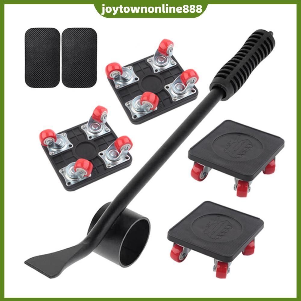 5pcs เฟอร์นิเจอร์ขนส่ง Lifter Handling ชุดเครื่องมือ Moving Wheel Bar Mover อุปกรณ์ Heavy Stuffs Mov