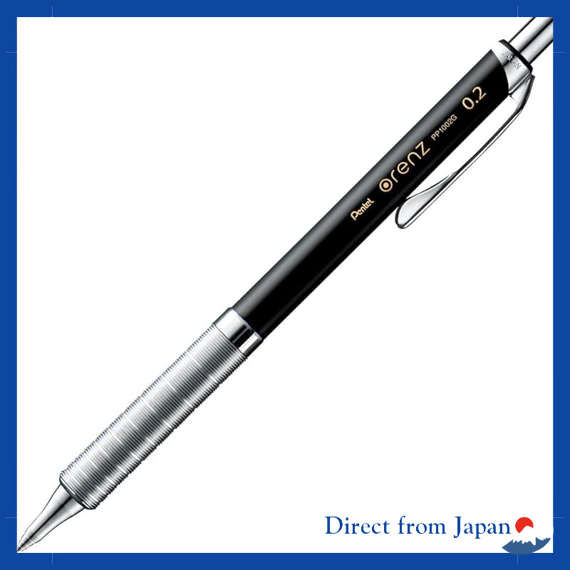 Pentel Orenz Metal Grip Mechanical Pencil XPP1002G-W White 0.2mm & XPP1003G-W 0.3 White & XPP1003G-C