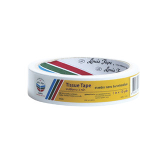 เทปเยื่อกาว 2 หน้า แกน 3 นิ้ว หลุยส์ ขนาด 3/4 นิ้ว x 10 หลา