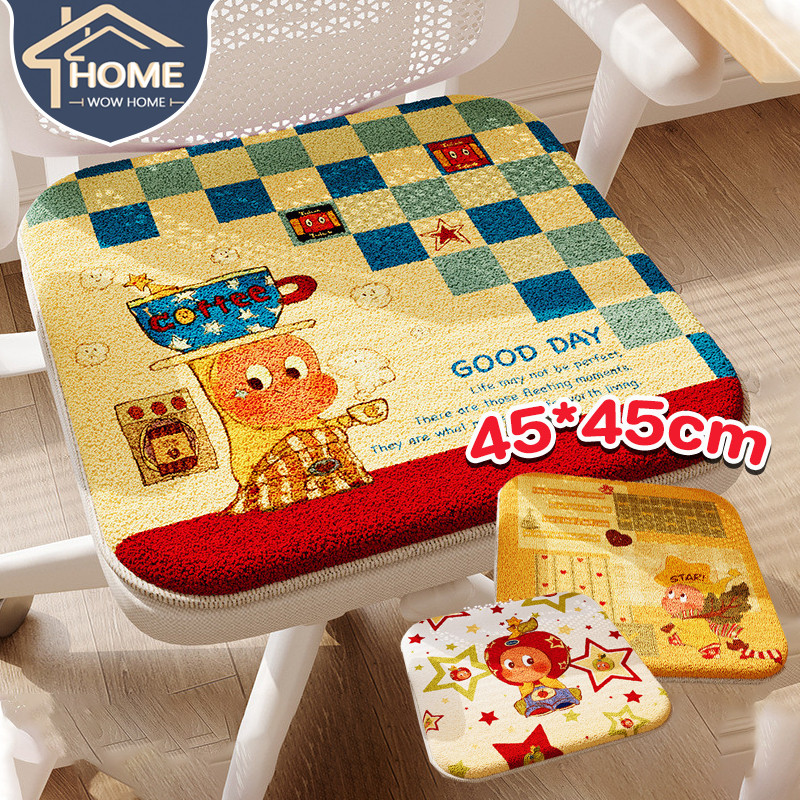 45x45cm เบาะรองนั่ง เบาะรองนั่งทรงสีเหลี่ยม หมอนอิง นุ่มสบาย สําหรับตกแต่งบ้าน