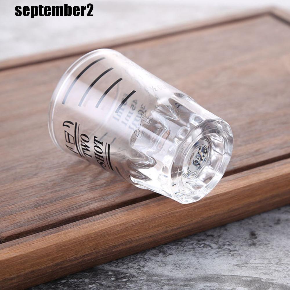 SIPTEMBER Jigger 1.5oz/45ml อุปกรณ์เสริมบาร์พร้อมแก้วช็อตสําหรับงานหนักขนาด