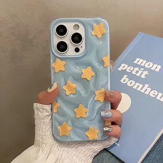 สําหรับ เคสไอโฟน 17 15 สำหรับ iPhone 13 16 11 15 17 14 12 Pro Max 15 14 16 7 8 Plus XR X XS INS ลายตารางดาว เคสไอโฟนสวยๆ