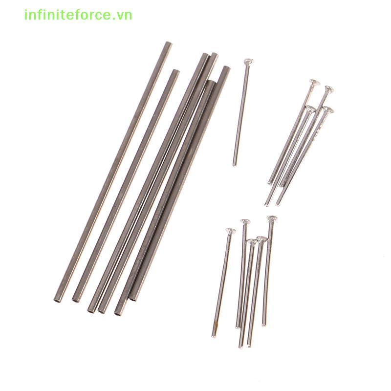 INVN 5 ชุด 0.8x25 มม./28 มม.Hollow Shaft w Nails Pin สําหรับ 1:64 HW/Matchbox/Tomica รุ่นรถยนต์ [VN]