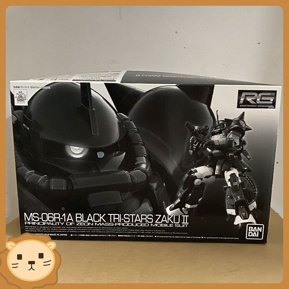 Bandai RG High Mobility ZAKU 2 ตะกรันโบราณ Black Triple Star ZAKU Assembly Model พร้อมสต็อก